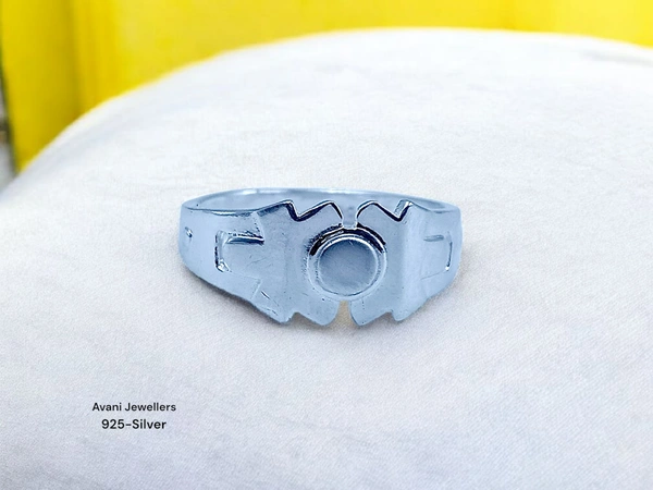Avani Jewellers Silver Gents Plain Ring - 2.4, 20