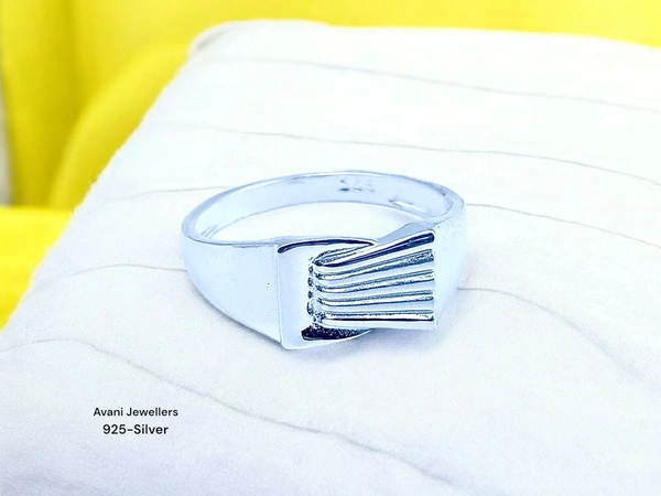 Avani Jewellers Silver Gents Plain Ring - 2.16, 21