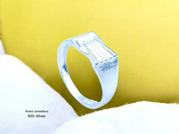 Avani Jewellers Silver Gents Plain Ring - 2.16, 21