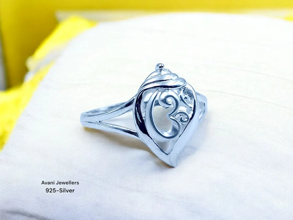 Avani Jewellers Silver Gents Plain Ring - 1.65, 17