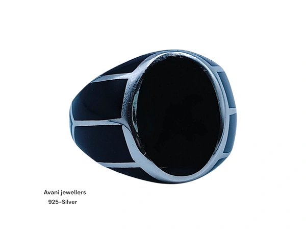 Avani Jewellers Silver Gents Plain Ring - 7.87, 21