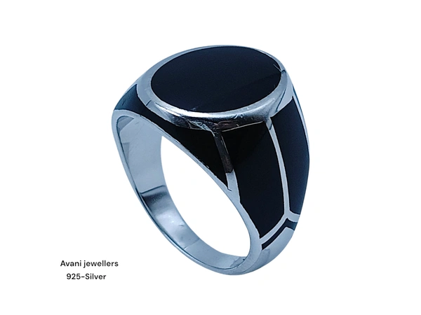 Avani Jewellers Silver Gents Plain Ring - 7.87, 21