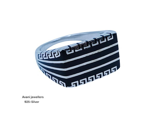 Avani Jewellers Silver Gents Plain Ring - 7.3, 18