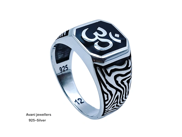 Avani Jewellers Silver Gents Plain Ring - 8.96, 28