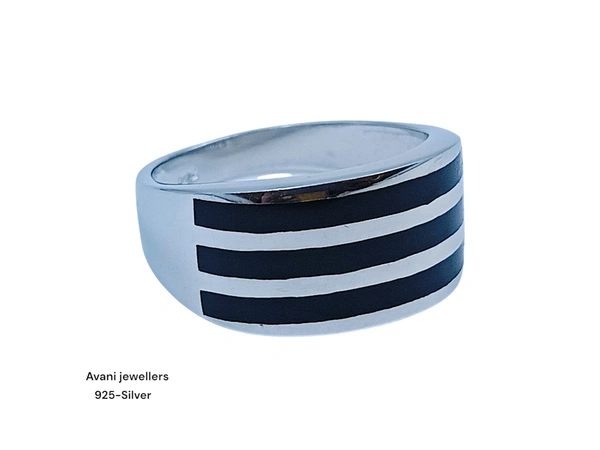 Avani Jewellers Silver Gents Plain Ring - 6.4, 21