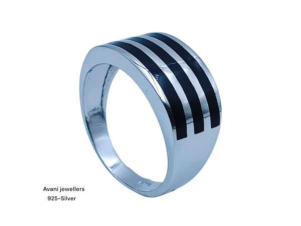 Avani Jewellers Silver Gents Plain Ring - 6.4, 21