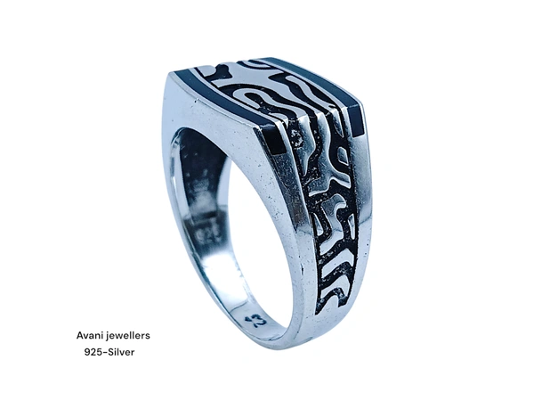 Avani Jewellers Silver Gents Plain Ring - 12, 30