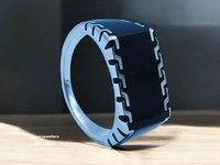 Avani Jewellers Silver Gents Plain Ring - 7.16, 22