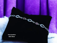 Avani Jewellers Silver Ladies Fancy Bracelet - 6.6, 8 INCH