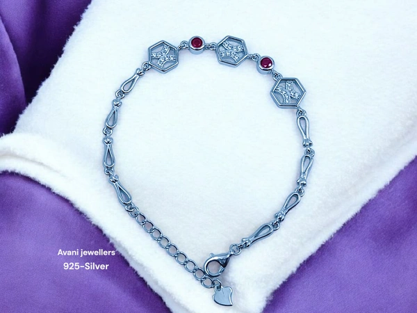 Avani Jewellers Silver Ladies Fancy Bracelet - 6.95, 7.5 INCH