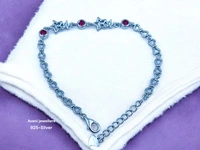 Avani Jewellers Silver Ladies Fancy Bracelet - 6.51, 7.5 INCH