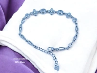 Avani Jewellers Silver Ladies Fancy Bracelet - 7.1, 8 INCH