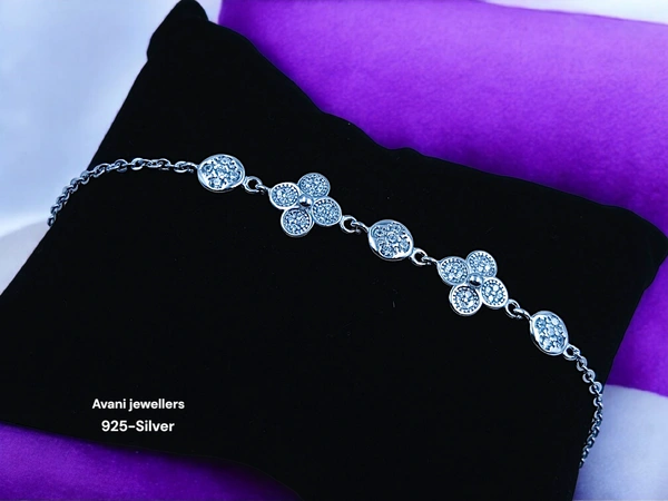 Avani Jewellers Silver Ladies Fancy Bracelet - 5.55, 7.5 INCH