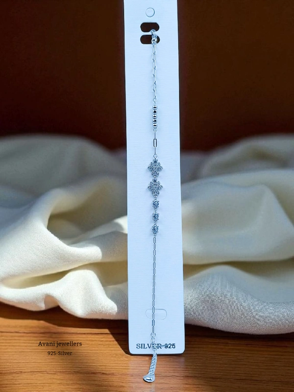 Avani Jewellers Silver Ladies Fancy Bracelet - 3.64