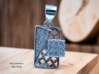 Avani Jewellers Silver Italian Fancy Pendant Set - 3.34