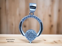 Avani Jewellers Silver Italian Fancy Pendant Set - 2.89