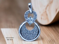 Avani Jewellers Silver Italian Fancy Pendant Set - 3.14