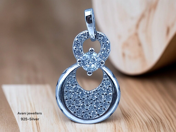 Avani Jewellers Silver Italian Fancy Pendant Set - 3.14