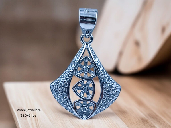 Avani Jewellers Silver Italian Fancy Pendant Set - 2.86