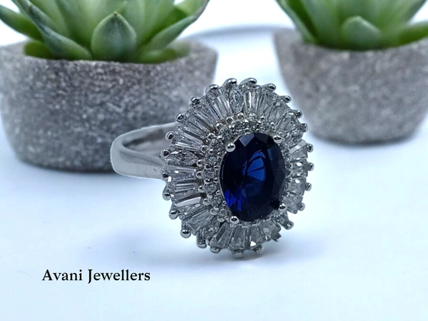 Avani Jewellers Silver Ladies Cocktail Ring - 6.55, 13
