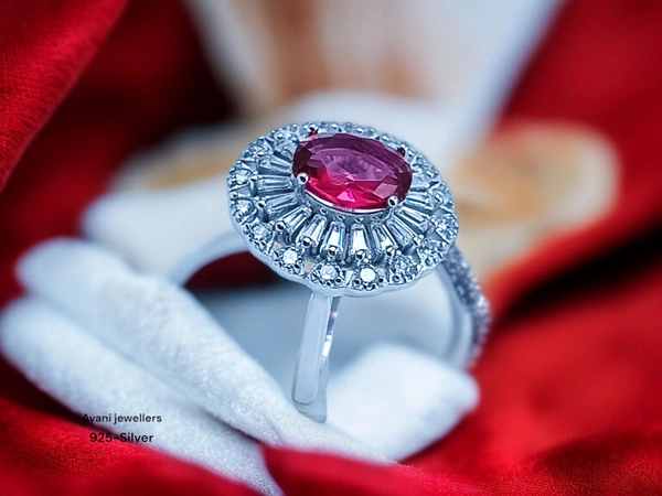 Avani Jewellers Silver Ladies Cocktail Ring - 4.12, 12