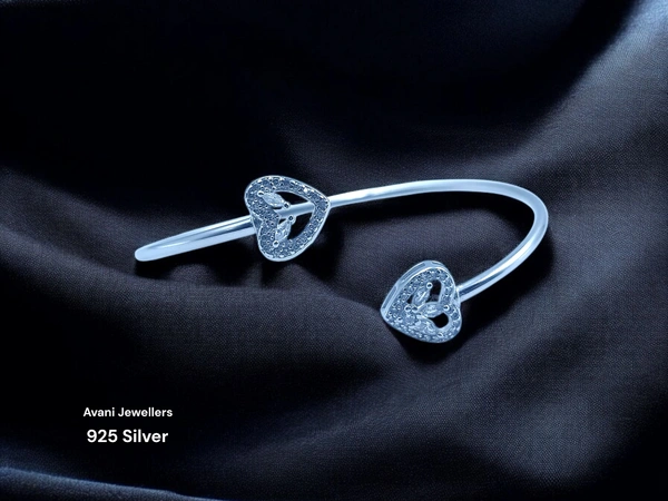 Avani Jewellers Silver Ladies Fancy Kade - 3.69, Adjustable