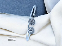 Avani Jewellers Silver Ladies Fancy Kade - 3.66, Adjustable