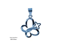 Avani Jewellers Silver Ladies Fancy Pendant - 1.25