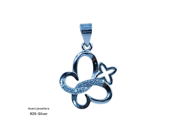 Avani Jewellers Silver Ladies Fancy Pendant - 1.25