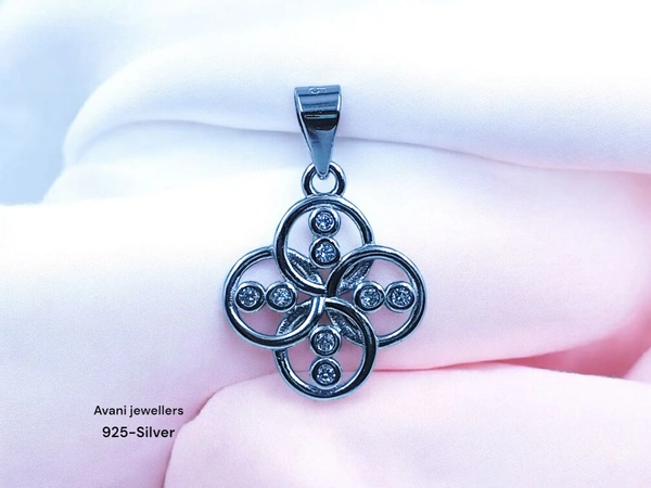 Avani Jewellers Silver Ladies Fancy Pendant - 1.23