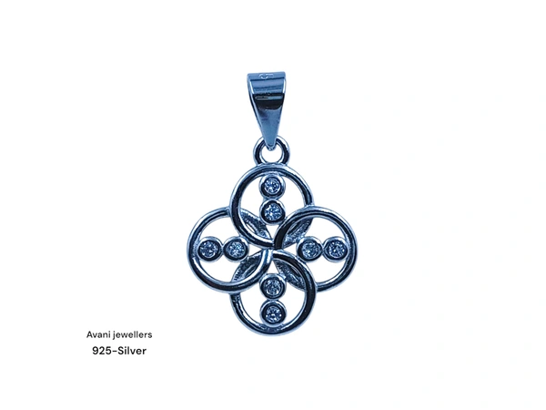 Avani Jewellers Silver Ladies Fancy Pendant - 1.23