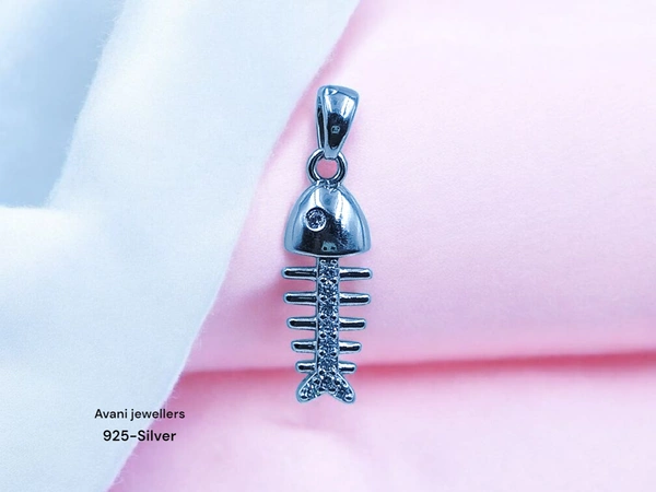 Avani Jewellers Silver Ladies Fancy Pendant - 1.29