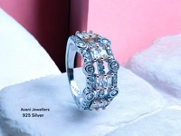 Avani Jewellers Silver Ladies Fancy Ring - 3.2, 9