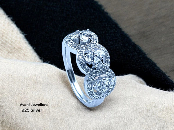 Avani Jewellers Silver Ladies Fancy Ring - 3.66, 17