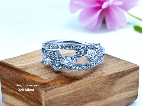 Avani Jewellers Silver Ladies Fancy Ring - 2.93, 12