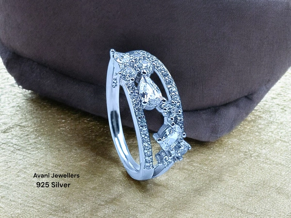 Avani Jewellers Silver Ladies Fancy Ring - 2.93, 12