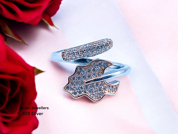 Avani Jewellers Silver Ladies Fancy Ring - 2.77, Adjustable