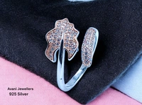 Avani Jewellers Silver Ladies Fancy Ring - 2.77, Adjustable