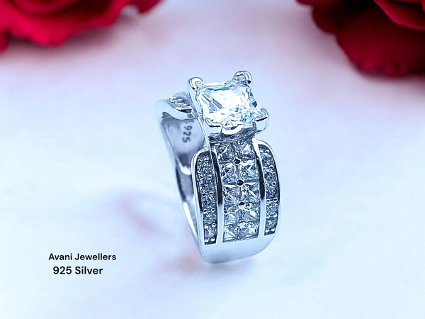 Avani Jewellers Silver Ladies Fancy Ring - 4.11, 10