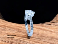 Avani Jewellers Silver Ladies Fancy Ring - 1.72, Adjustable