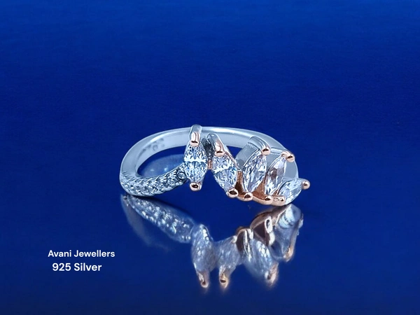 Avani Jewellers Silver Ladies Fancy Ring - 2.66, 10