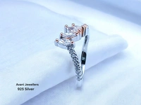 Avani Jewellers Silver Ladies Fancy Ring - 2.66, 10