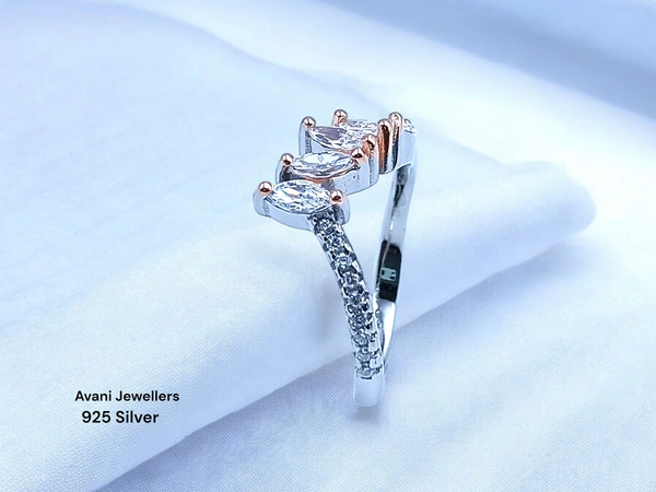 Avani Jewellers Silver Ladies Fancy Ring - 2.66, 10