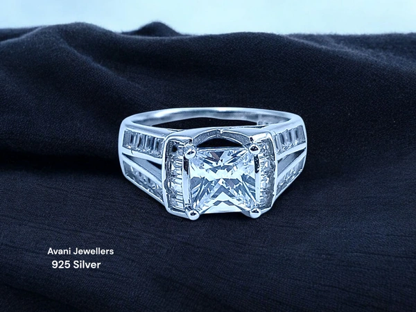 Avani Jewellers Silver Ladies Fancy Ring - 4, 11