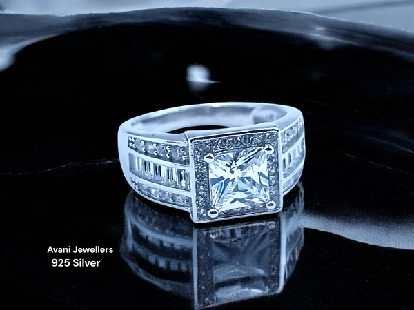 Avani Jewellers Silver Ladies Fancy Ring - 4.39, 13
