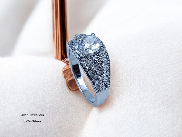 Avani Jewellers Silver Ladies Fancy Ring - 3.81, 14