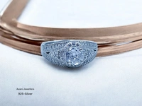 Avani Jewellers Silver Ladies Fancy Ring - 3.81, 14