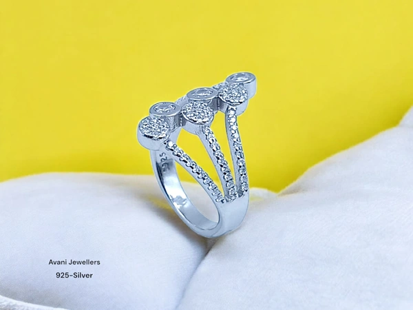 Avani Jewellers Silver Ladies Fancy Ring - 4.19, 12