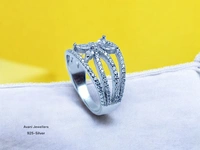 Avani Jewellers Silver Ladies Fancy Ring - 3.88, 12