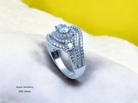 Avani Jewellers Silver Ladies Fancy Ring - 4.18, 10